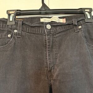 Levi Relaxed Fit Black Jeans